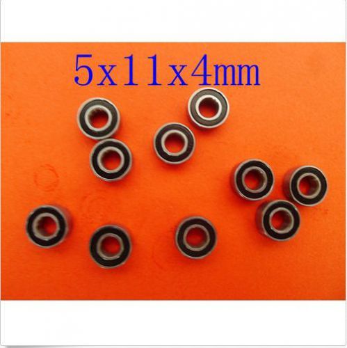 10pcs rubber sealed ball bearing miniature bearing mr115-2rs 5 x 11 x 4mm  oo for sale