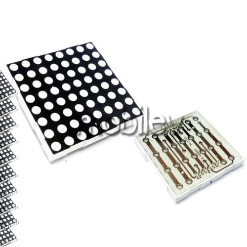 10 LED Dot Matrix Display 8x8 5mm Red Common Anode 16 P