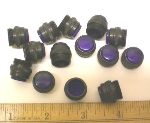 14 Blue Lens Covers for Standard Bayonet Base Holders, DIALIGHT Made in USA
