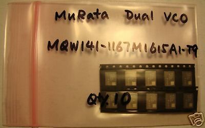MuRata Dual VCO 1150-1185MHz/1575-1655MHz, New, Qty.10