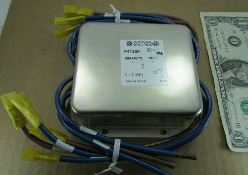 Tyco Corcom RFI Power Line Filters, 30A F4126A 2-6609086-0 Nortel Interference
