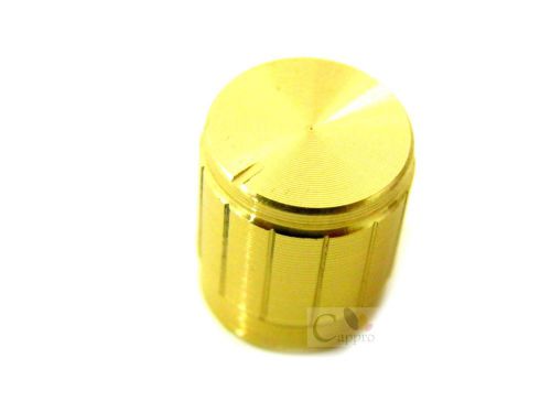 100pcs Knob Cap Gold 15x17mm Aluminum Alloy Potentiometer Knobs Cap