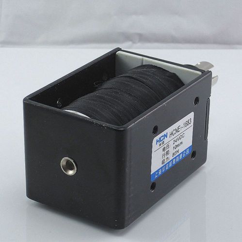 1pcs 24vdc 10mm stroke 6.5kg force electromagnet solenoid hcne1-1683 for sale