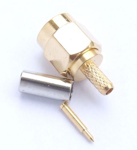 50 sets sma male crimp coaxial connector for rg174 rg179 rg316 rg188 cables for sale