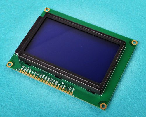 12864 dot matrix graphic lcd display module lcm blue backlight 128x64 128*64 for sale