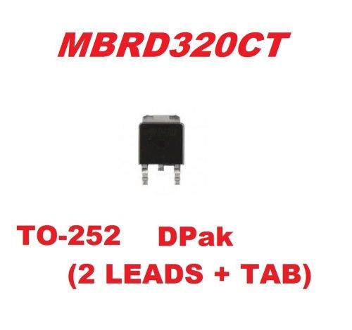 Mbrd320ct mbrd320 power reticfier 20v 3a  dpak ( qty 50 ) *** new *** for sale