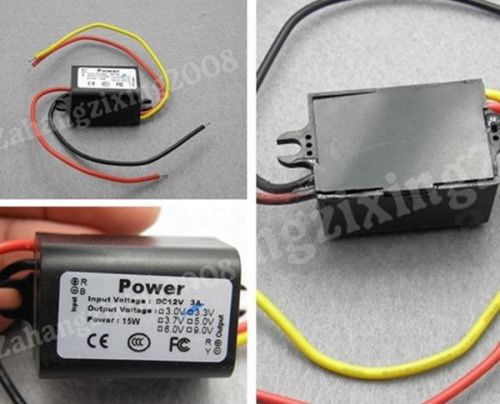 Waterproof DC/DC Converter 12V Step down to 3.3V 3A 15W Power Supply Module