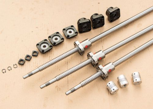 3 new rm1605-300/900/1200mm ballscrews + 3 sets fk/ff12+3 coupler 10*12.7mm(a) for sale