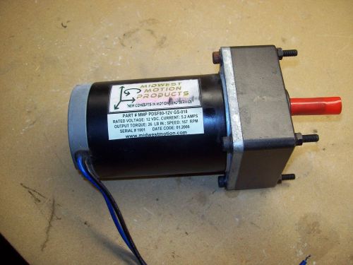 12 volt dc gear motor. 167 rpm 26 in/lbs torque for sale