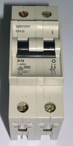 Siemens, 2 pole miniature breaker, 5sx2213-8 for sale