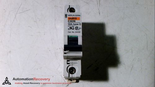 SQUARE D MG 24432 SUPPLEMENTARY PROTECTOR 277VAC 10AMP 1P TRIP CURVE C, NEW*