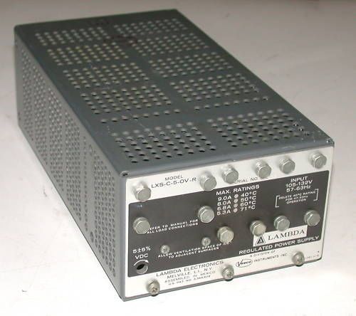 NICE LAMBDA REGULATED POWER SUPPLY MODEL #LXS-C-5-OV-R