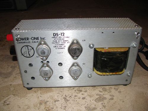 Power-One Model: D5-12 Power Supply, 105-125 VAC - Used