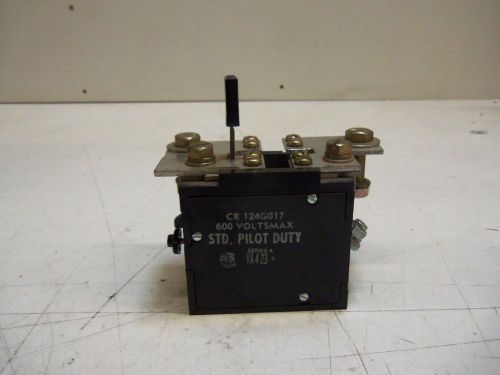 GENERAL ELECTRIC CR124G017 OVERLOAD RELAY 600V  *NEW OUT OF BOX