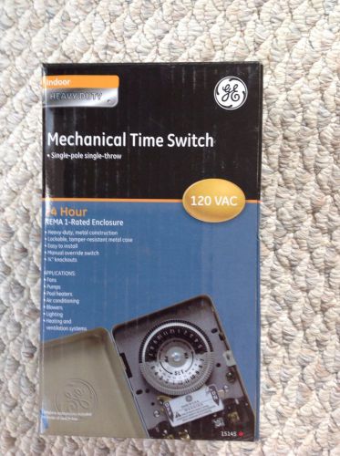 Ge Mechanical Time Switch Indoor, Heavy Duty.