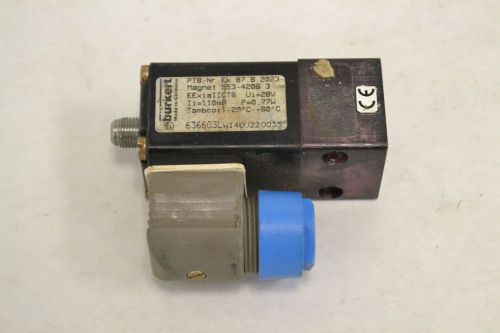Burkert 0554 c0.8 nbr pneumatic 0-7bar 24v-dc 1/8 in npt solenoid valve b303274 for sale