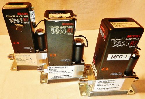 Lot of 3: brooks pressure controller 5866 rt 5866rcz01 gas n20 5866rb1h1b4p65a for sale