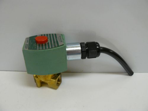 Asco red hat ii 8262g078 solenoid valve 1/4&#034; 10.1 watts fuel gas 40psi for sale