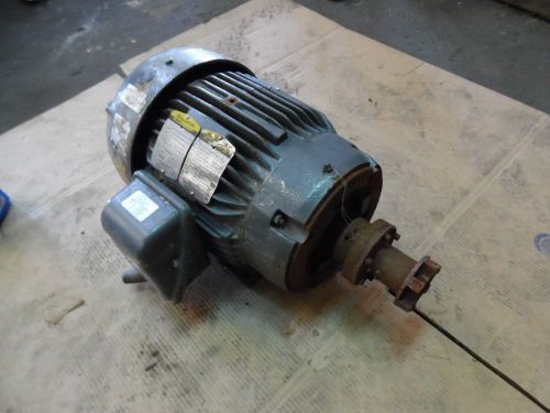 BALDOR 10 HP SUPER-E MOTOR, RPM 3450, FR 215TC, 460V, SN: F0705116286, USED