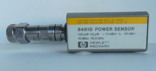 Hp 8481d power sensor,10 mhz-18 ghz, calibrated 90-day warranty for sale