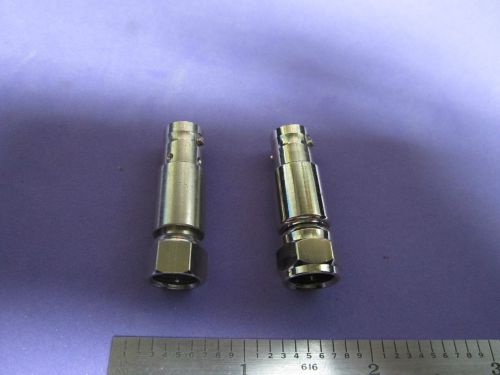 LOT 2 EA BNC CONNECTORS TO CABLE TV. RF MICROWAVE FREQUENCY BIN#11
