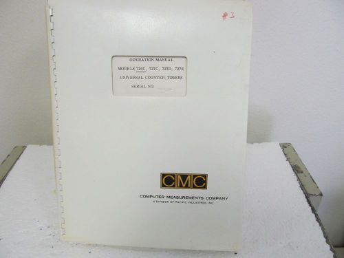 COMPUTER MEASUREMENTS 726C-727C-727D-727E: Universal Counter - Operation Manual