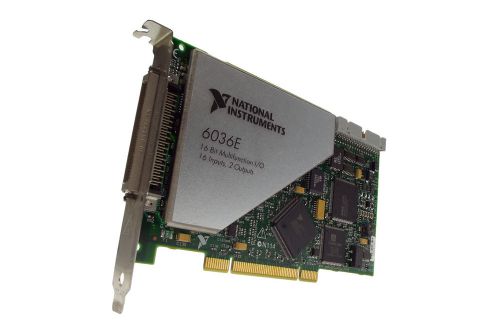 National instruments ni pci-6036e 16 bit multifunction i/o 16 inputs, 2 outputs for sale