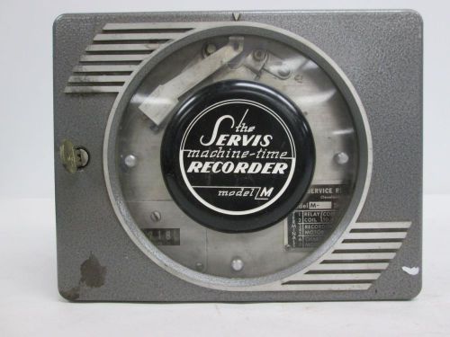 THE SERVICE RECORDER MODEL M TIME MACHINE CHART RECORDER DATA 110V-AC D297855