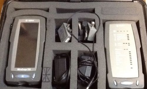 Agilent wirescope 350 cable tester w/case, accs. (dw-l-crn) for sale
