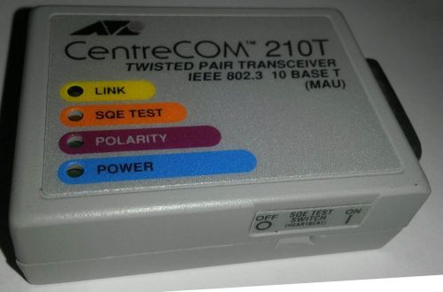 CENTRECOM 210T TWISTED PAIR TRANSCEIVER IEEE 802.3 10 BASE T (MAU)