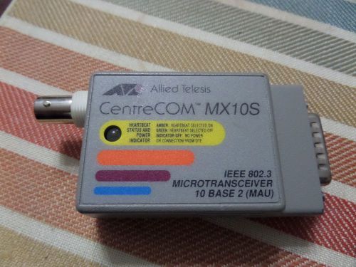 Allied CentreCOM AT-MX10s Micro Transceiver IEEE 802.3 10 Base 2 (MAU) BNC
