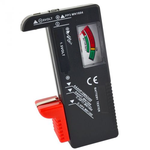 Universal Battery Checker Tester AA AAA C D 9V &amp; Button Cells TE247