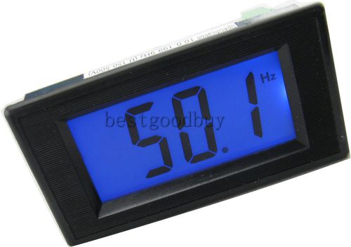 AC 150-450V 10Hz-199.9Hz Blue LCD digital frequency meter cymometer panel meters