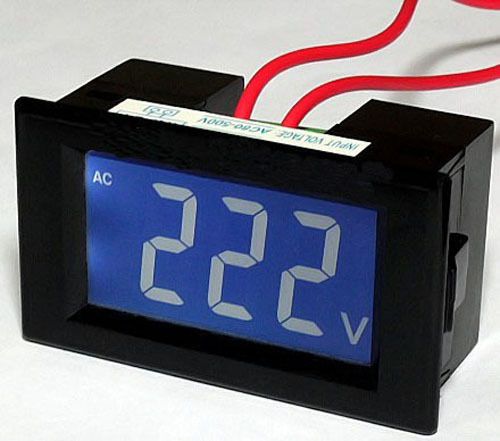 AC80-500V Digital LCD  Panel Meter AC Voltage Meter LCD Voltage