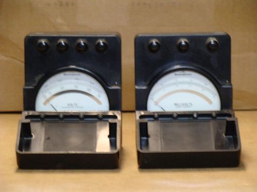 Vintage westinghouse ac voltmeter and dc millivolt meter for sale