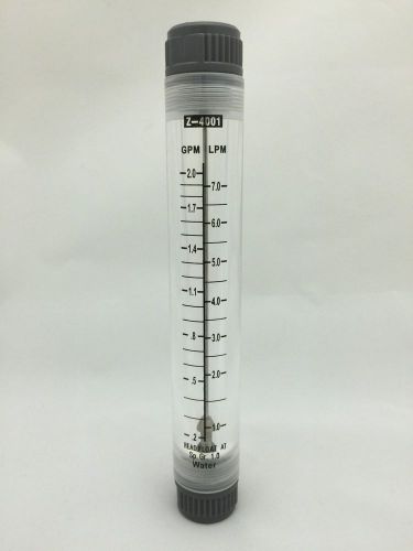 Water flowmeter - rotameter inline 0.2 - 2 gpm for sale
