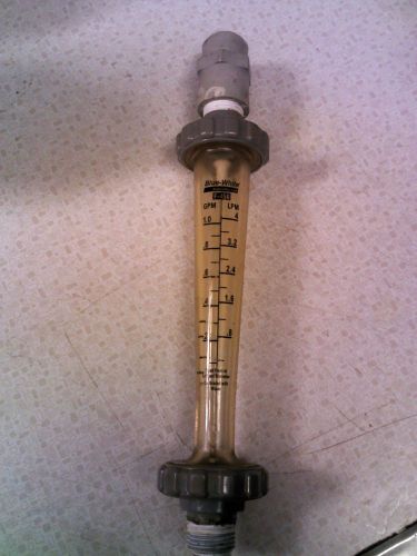 Blue white brand flowmeter - 0 to 1 gpm liquid - gently used - no box for sale