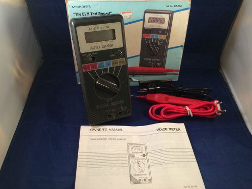 Vintage Micronta Auto-Ranging Voice Meter Digital Multitester Digital Multimeter