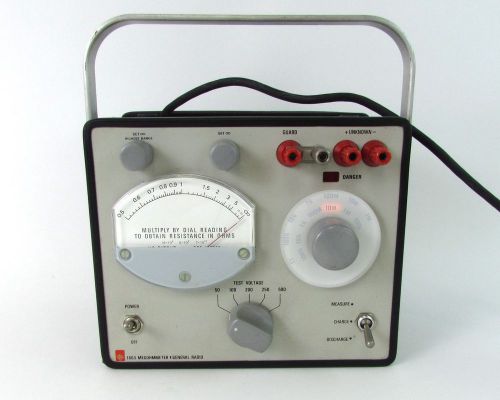 General Radio 1863 Megohmmeter 50-500V 50k? - 20T?
