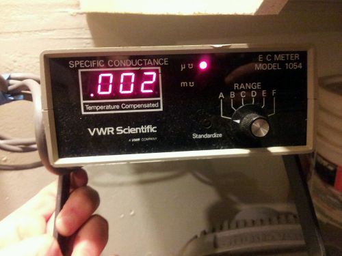 VWR EC Meter Specific Conductance Model 1054