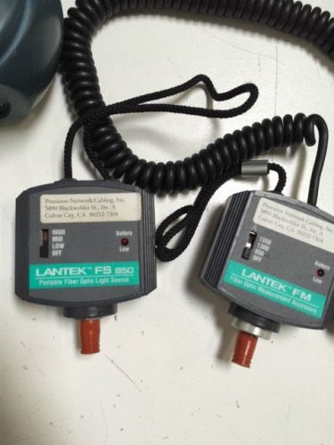 Nice Wavetek Lantek FS 850 Fiber Optic Light Source &amp; FM Measurement (AS-IS)