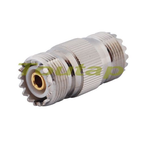 Uhf jack to uhf so-239 so239 female jack straight rf coax adapter connector new for sale