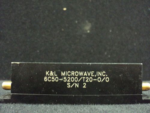 K&amp;L Microwave 6C50-5200/T20-0/0, SMA (F-F), Coaxial Microwave Filter