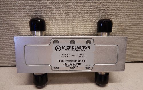 **nib** microlab/fxr ca-84n 3 db hybrid coupler 700-2700 mhz 325 for sale
