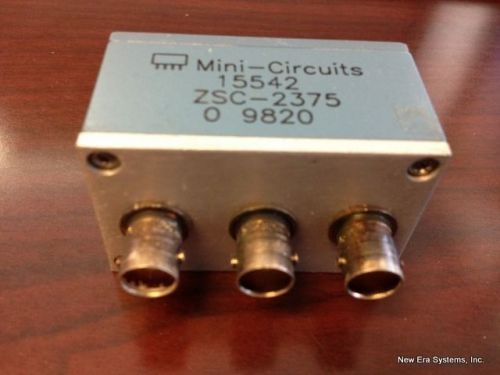 Mini Circuits ZSC-2375 TWO-WAY Power Splitter/Combiner 50 OHMS .55-85Mhz BNC-F