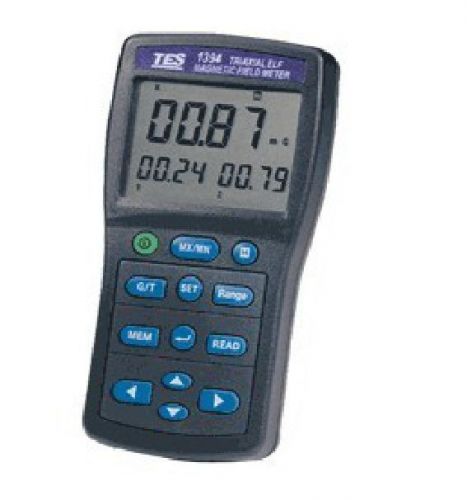 Tes1394 emf tester meter tesla meter gauss rs-232 to pc for sale