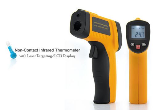 Non-contact infrared thermometer with laser targeting and lcd display for sale