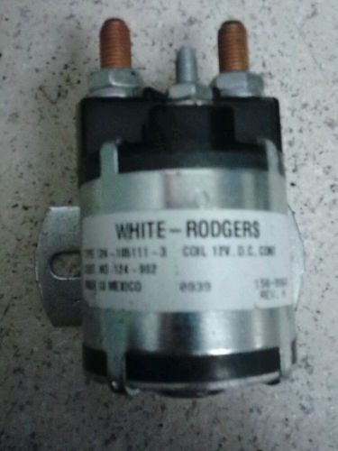 NEW WHITE-RODGERS 124-105111 Solenoid, SPNO, 12 VDC Iso. Coil,  100A Continuous