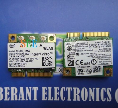 NEW Dell Ultimate-N Intel WiFi Link 5300 Wireless Half Mini-Card N230K 533AN_HMW