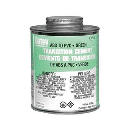Oatey scs 30925 green medium body fast set cement, 16 oz can for sale